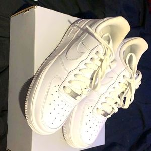 Nike Air Force 1 Ones. White. 7.5